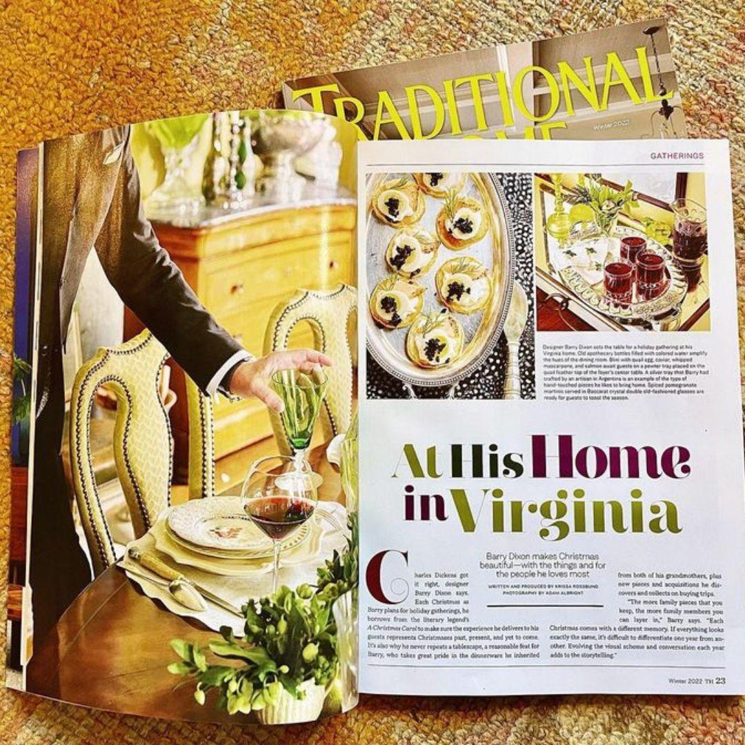 Traditional Home Magazine, Barry Dixon